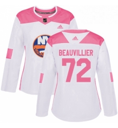 Womens Adidas New York Islanders 72 Anthony Beauvillier Authentic WhitePink Fashion NHL Jersey Womens Adidas New York Islanders 72 Anthony Beauvillier Authentic WhitePink Fashion NHL Jersey