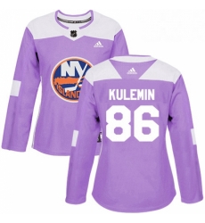 Womens Adidas New York Islanders 86 Nikolay Kulemin Authentic Purple Fights Cancer Practice NHL Jersey Womens Adidas New York Islanders 86 Nikolay Kulemin Authentic Purple Fights Cancer Practice NHL Jersey