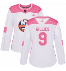 Womens Adidas New York Islanders 9 Clark Gillies Authentic WhitePink Fashion NHL Jersey Womens Adidas New York Islanders 9 Clark Gillies Authentic WhitePink Fashion NHL Jersey