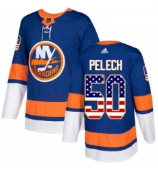 Youth Adidas New York Islanders 50 Adam Pelech Authentic Royal Blue USA Flag Fashion NHL Jersey Youth Adidas New York Islanders 50 Adam Pelech Authentic Royal Blue USA Flag Fashion NHL Jersey