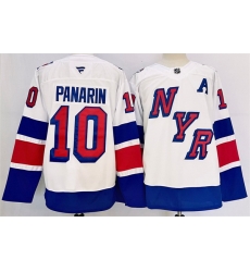 Men New York Rangers 10 Artemi Panarin White 2024 25 Stadium Series Stitched Jersey Men New York Rangers 10 Artemi Panarin White 2024 25 Stadium Series Stitched Jersey