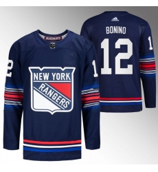 Men New York Rangers 12 Nick Bonino Navy Stitched Jersey Men New York Rangers 12 Nick Bonino Navy Stitched Jersey