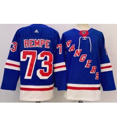 Men New York Rangers 73 Matt Rempe Royal Stitched Jersey Men New York Rangers 73 Matt Rempe Royal Stitched Jersey