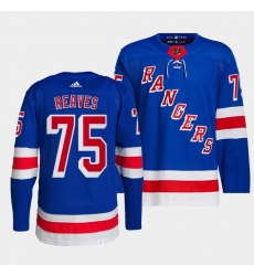 Men New York Rangers 75 Ryan Reaves Blue Stitched Jersey Men New York Rangers 75 Ryan Reaves Blue Stitched Jersey
