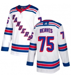 Men New York Rangers 75 Ryan Reaves White Stitched Jersey Men New York Rangers 75 Ryan Reaves White Stitched Jersey