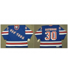 Men New York Rangers JOHN DAVIDSON #30 1980 CCM Vintage Throwback NHL Stitched Jersey Men New York Rangers JOHN DAVIDSON #30 1980 CCM Vintage Throwback NHL Stitched Jersey