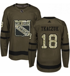 Mens Adidas New York Rangers 18 Walt Tkaczuk Premier Green Salute to Service NHL Jersey Mens Adidas New York Rangers 18 Walt Tkaczuk Premier Green Salute to Service NHL Jersey