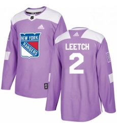 Mens Adidas New York Rangers 2 Brian Leetch Authentic Purple Fights Cancer Practice NHL Jersey Mens Adidas New York Rangers 2 Brian Leetch Authentic Purple Fights Cancer Practice NHL Jersey