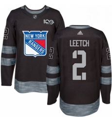 Mens Adidas New York Rangers 2 Brian Leetch Premier Black 1917 2017 100th Anniversary NHL Jersey Mens Adidas New York Rangers 2 Brian Leetch Premier Black 1917 2017 100th Anniversary NHL Jersey