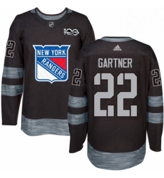 Mens Adidas New York Rangers 22 Mike Gartner Authentic Black 1917 2017 100th Anniversary NHL Jersey Mens Adidas New York Rangers 22 Mike Gartner Authentic Black 1917 2017 100th Anniversary NHL Jersey
