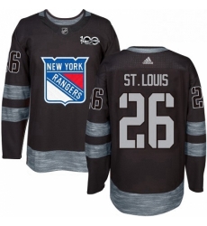 Mens Adidas New York Rangers 26 Martin St Louis Premier Black 1917 2017 100th Anniversary NHL Jersey Mens Adidas New York Rangers 26 Martin St Louis Premier Black 1917 2017 100th Anniversary NHL Jersey