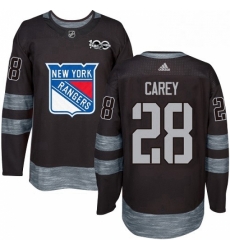 Mens Adidas New York Rangers 28 Paul Carey Premier Black 1917 2017 100th Anniversary NHL Jersey Mens Adidas New York Rangers 28 Paul Carey Premier Black 1917 2017 100th Anniversary NHL Jersey