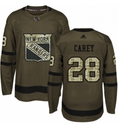 Mens Adidas New York Rangers 28 Paul Carey Premier Green Salute to Service NHL Jersey Mens Adidas New York Rangers 28 Paul Carey Premier Green Salute to Service NHL Jersey