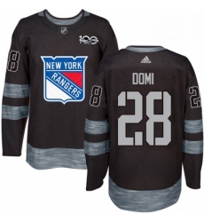 Mens Adidas New York Rangers 28 Tie Domi Premier Black 1917 2017 100th Anniversary NHL Jersey Mens Adidas New York Rangers 28 Tie Domi Premier Black 1917 2017 100th Anniversary NHL Jersey