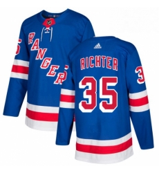 Mens Adidas New York Rangers 35 Mike Richter Authentic Royal Blue Home NHL Jersey Mens Adidas New York Rangers 35 Mike Richter Authentic Royal Blue Home NHL Jersey