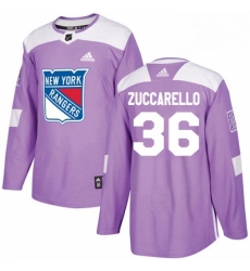 Mens Adidas New York Rangers 36 Mats Zuccarello Authentic Purple Fights Cancer Practice NHL Jersey Mens Adidas New York Rangers 36 Mats Zuccarello Authentic Purple Fights Cancer Practice NHL Jersey