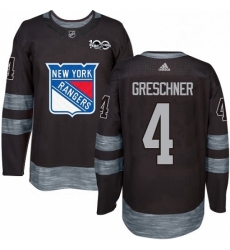 Mens Adidas New York Rangers 4 Ron Greschner Authentic Black 1917 2017 100th Anniversary NHL Jersey Mens Adidas New York Rangers 4 Ron Greschner Authentic Black 1917 2017 100th Anniversary NHL Jersey