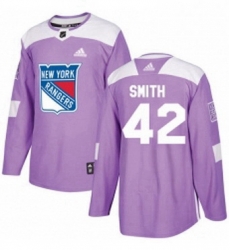 Mens Adidas New York Rangers 42 Brendan Smith Authentic Purple Fights Cancer Practice NHL Jersey Mens Adidas New York Rangers 42 Brendan Smith Authentic Purple Fights Cancer Practice NHL Jersey