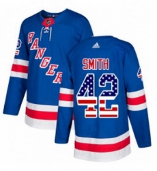 Mens Adidas New York Rangers 42 Brendan Smith Authentic Royal Blue USA Flag Fashion NHL Jersey Mens Adidas New York Rangers 42 Brendan Smith Authentic Royal Blue USA Flag Fashion NHL Jersey