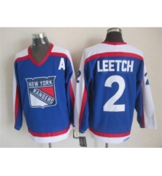 NHL New York Rangers #2 Brian Leetch CCM Throwback blue jerseys NHL New York Rangers #2 Brian Leetch CCM Throwback blue jerseys