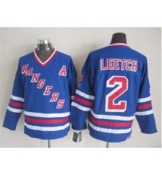 NHL New York Rangers #2 leetch blue jerseys(New vintage retro) NHL New York Rangers #2 leetch blue jerseys(New vintage retro)