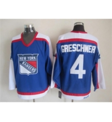 NHL New York Rangers #4 Ron Greschner CCM Throwback blue jerseys NHL New York Rangers #4 Ron Greschner CCM Throwback blue jerseys