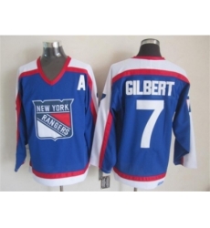 NHL New York Rangers #7 Rod Gilbert Blue CCM Throwback Jerseys NHL New York Rangers #7 Rod Gilbert Blue CCM Throwback Jerseys