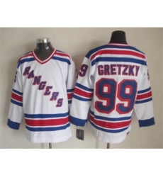 NHL New York Rangers #99 Wayne Gretzky white jerseys(New vintage retro) NHL New York Rangers #99 Wayne Gretzky white jerseys(New vintage retro)