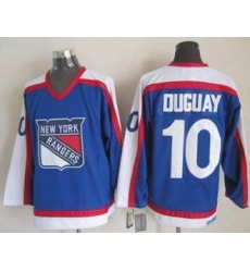 New York Rangers #10 Ron Duguay Blue&White CCM Throwback Stitched NHL Jersey New York Rangers #10 Ron Duguay Blue&White CCM Throwback Stitched NHL Jersey