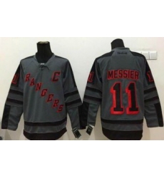 New York Rangers #11 Mark Messier Charcoal Cross Check Fashion Stitched NHL Jersey New York Rangers #11 Mark Messier Charcoal Cross Check Fashion Stitched NHL Jersey