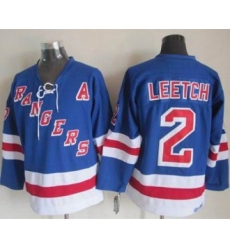 New York Rangers #2 Brian Leetch Light Blue CCM Throwback Stitched NHL Jersey New York Rangers #2 Brian Leetch Light Blue CCM Throwback Stitched NHL Jersey