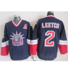 New York Rangers #2 Brian Leetch Navy Blue CCM Statue of Liberty Stitched NHL Jersey New York Rangers #2 Brian Leetch Navy Blue CCM Statue of Liberty Stitched NHL Jersey