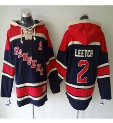 New York Rangers #2 Brian Leetch Navy Blue Sawyer Hooded Sweatshirt Stitched NHL jersey New York Rangers #2 Brian Leetch Navy Blue Sawyer Hooded Sweatshirt Stitched NHL jersey