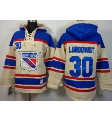 New York Rangers 30 Henrik Lundqvist Cream Stitched NHL Sawyer Hooded Sweatshirt New York Rangers 30 Henrik Lundqvist Cream Stitched NHL Sawyer Hooded Sweatshirt