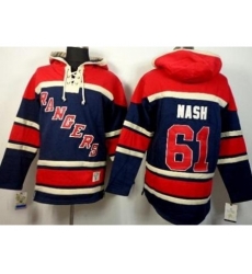 New York Rangers 61 Rick Nash Navy Blue Stitched NHL Sawyer Hooded Sweatshirt New York Rangers 61 Rick Nash Navy Blue Stitched NHL Sawyer Hooded Sweatshirt