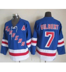 New York Rangers #7 Rod Gilbert Light Blue CCM Throwback Stitched NHL Jersey New York Rangers #7 Rod Gilbert Light Blue CCM Throwback Stitched NHL Jersey