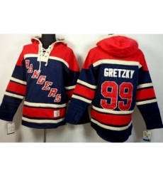 New York Rangers 99 Wayne Gretzky Navy Blue Stitched NHL Sawyer Hooded Sweatshirt New York Rangers 99 Wayne Gretzky Navy Blue Stitched NHL Sawyer Hooded Sweatshirt