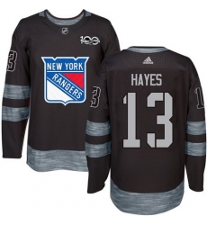 Rangers #13 Kevin Hayes Black 1917 2017 100th Anniversary Stitched NHL Jersey Rangers #13 Kevin Hayes Black 1917 2017 100th Anniversary Stitched NHL Jersey