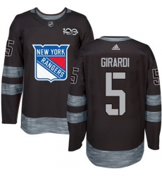 Rangers #5 Dan Girardi Black 1917 2017 100th Anniversary Stitched NHL Jersey Rangers #5 Dan Girardi Black 1917 2017 100th Anniversary Stitched NHL Jersey