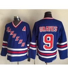 Rangers #9 Adam Graves Blue CCM Heroes of Hockey Alumni Stitched NHL Jersey Rangers #9 Adam Graves Blue CCM Heroes of Hockey Alumni Stitched NHL Jersey