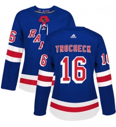 Women New York Rangers Vincent Trocheck Royal 16 Blue Home Blue Adidas Jersey Women New York Rangers Vincent Trocheck Royal 16 Blue Home Blue Adidas Jersey