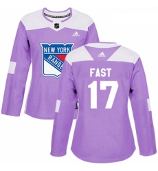 Womens Adidas New York Rangers 17 Jesper Fast Authentic Purple Fights Cancer Practice NHL Jersey Womens Adidas New York Rangers 17 Jesper Fast Authentic Purple Fights Cancer Practice NHL Jersey
