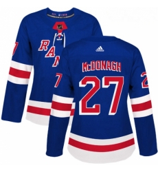 Womens Adidas New York Rangers 27 Ryan McDonagh Authentic Royal Blue Home NHL Jersey Womens Adidas New York Rangers 27 Ryan McDonagh Authentic Royal Blue Home NHL Jersey