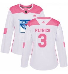 Womens Adidas New York Rangers 3 James Patrick Authentic WhitePink Fashion NHL Jersey Womens Adidas New York Rangers 3 James Patrick Authentic WhitePink Fashion NHL Jersey