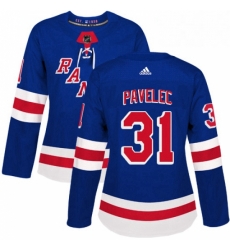 Womens Adidas New York Rangers 31 Ondrej Pavelec Authentic Royal Blue Home NHL Jersey Womens Adidas New York Rangers 31 Ondrej Pavelec Authentic Royal Blue Home NHL Jersey