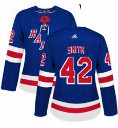 Womens Adidas New York Rangers 42 Brendan Smith Authentic Royal Blue Home NHL Jersey Womens Adidas New York Rangers 42 Brendan Smith Authentic Royal Blue Home NHL Jersey