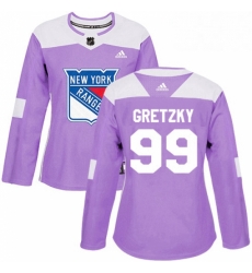 Womens Adidas New York Rangers 99 Wayne Gretzky Authentic Purple Fights Cancer Practice NHL Jersey Womens Adidas New York Rangers 99 Wayne Gretzky Authentic Purple Fights Cancer Practice NHL Jersey