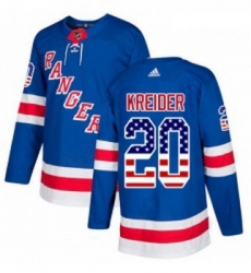 Youth Adidas New York Rangers 20 Chris Kreider Authentic Royal Blue USA Flag Fashion NHL Jersey Youth Adidas New York Rangers 20 Chris Kreider Authentic Royal Blue USA Flag Fashion NHL Jersey