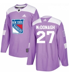 Youth Adidas New York Rangers 27 Ryan McDonagh Authentic Purple Fights Cancer Practice NHL Jersey Youth Adidas New York Rangers 27 Ryan McDonagh Authentic Purple Fights Cancer Practice NHL Jersey