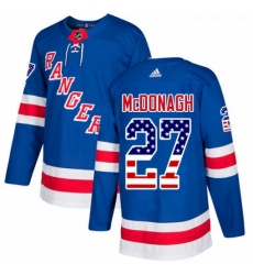 Youth Adidas New York Rangers 27 Ryan McDonagh Authentic Royal Blue USA Flag Fashion NHL Jersey Youth Adidas New York Rangers 27 Ryan McDonagh Authentic Royal Blue USA Flag Fashion NHL Jersey
